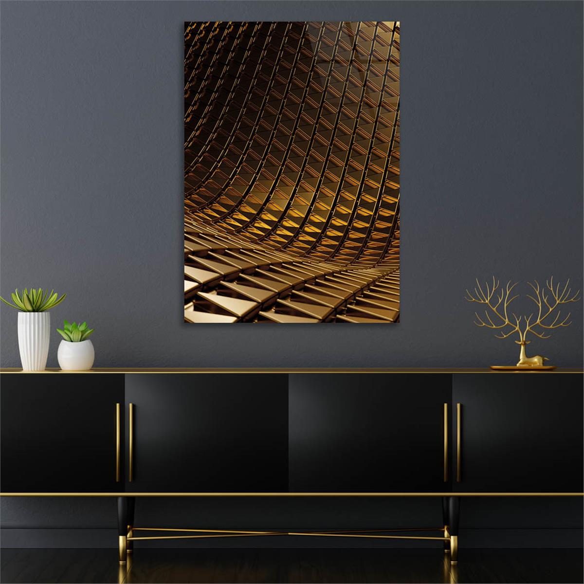 Vertical Tempered Glasss Wall Arts Art-Themed 286