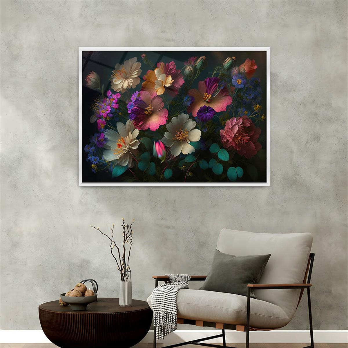 Alüminyum Çerçeveli Doğa Temalı Cam Tablo 040