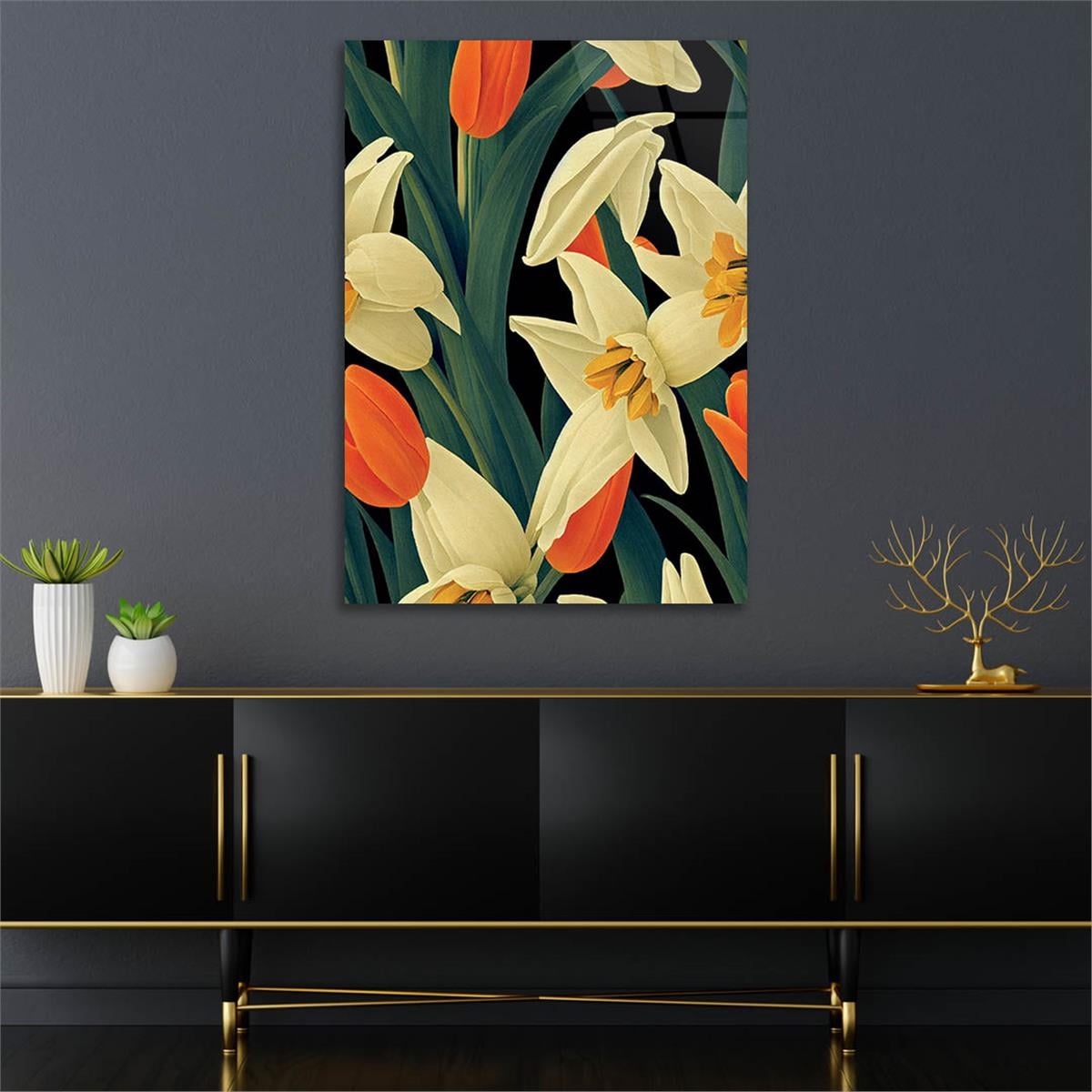 Verticale Gehard Glasschilderij Kunst Thema 235