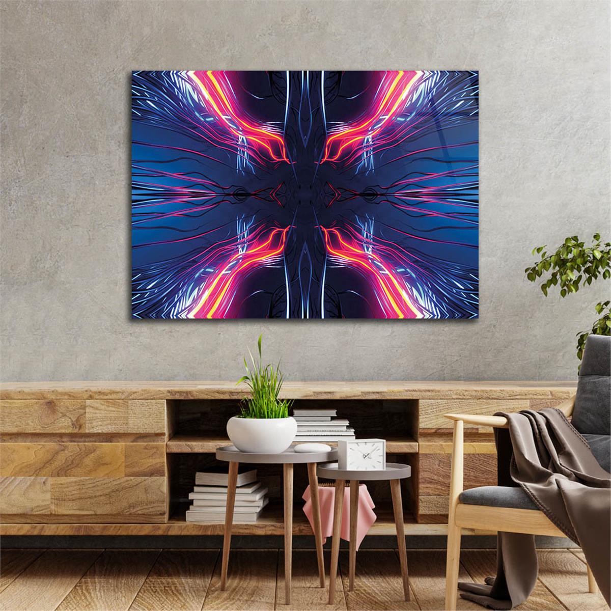 Horizontal Art-Themed Tempered Glass Wall Art 359