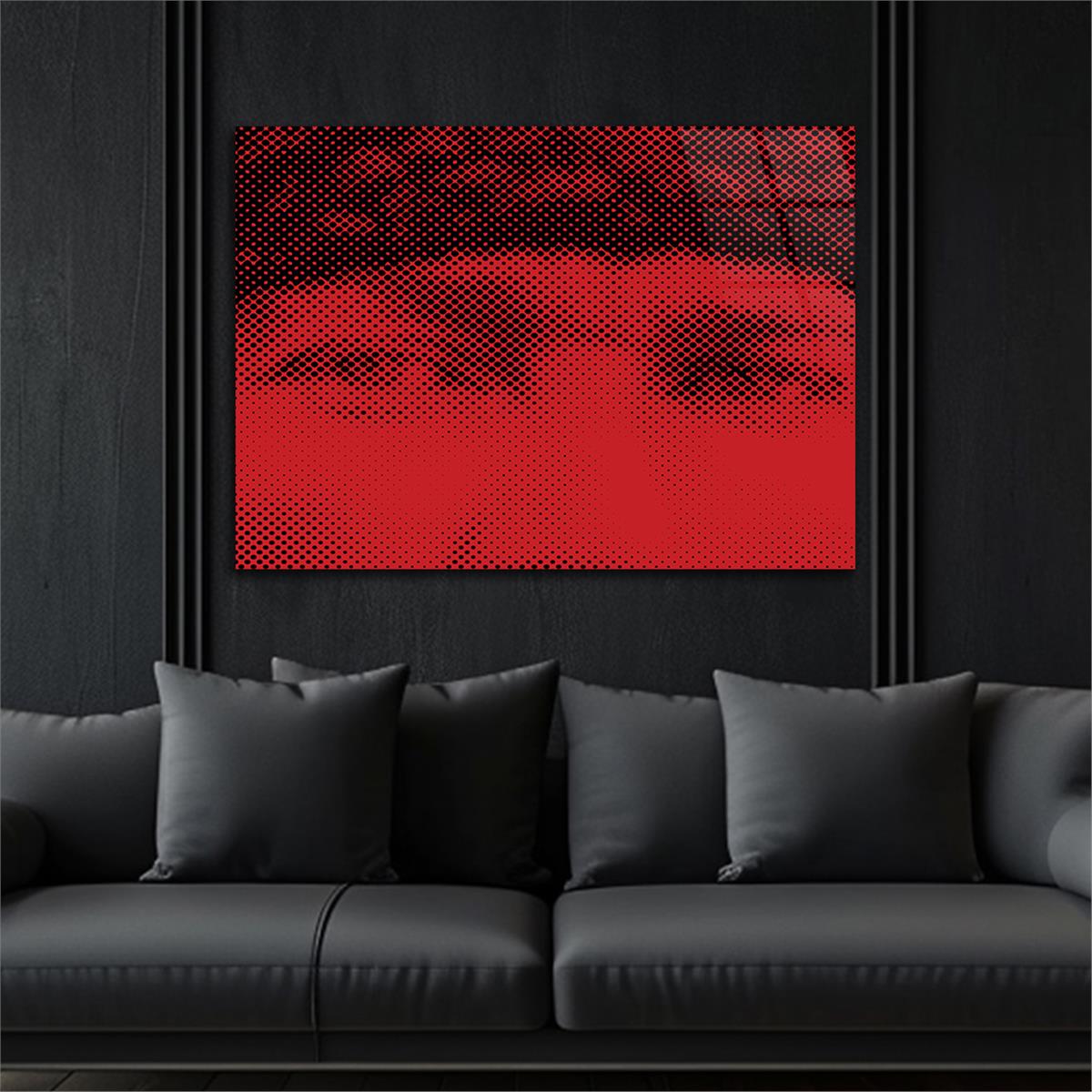 Yatay VatanTemalı Cam Tablo 118