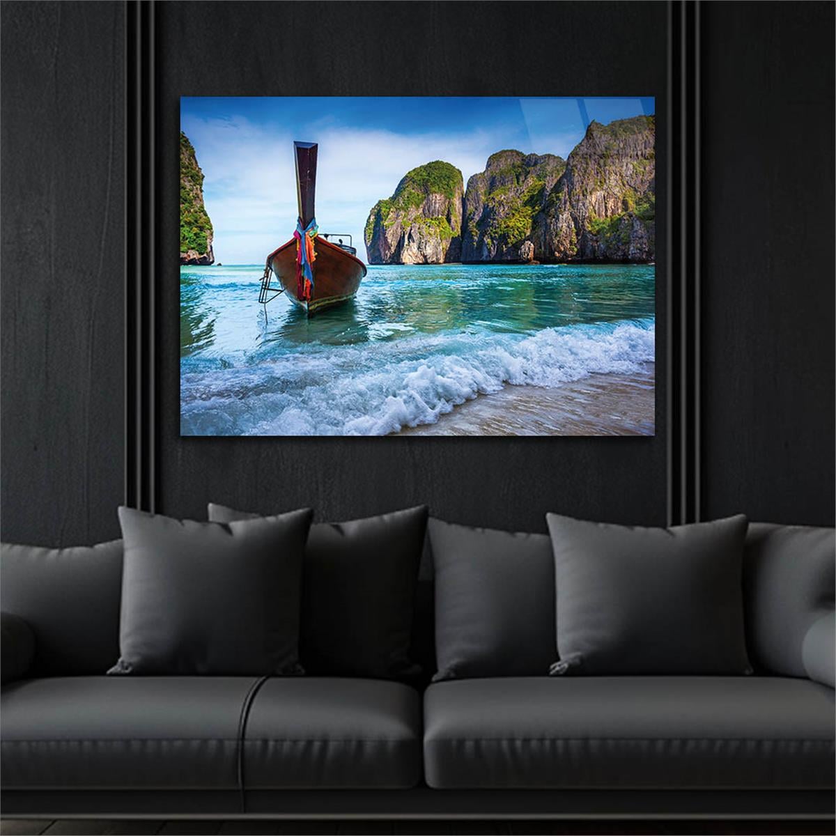 Tempered Glasss Wall Arts Natured-Themed