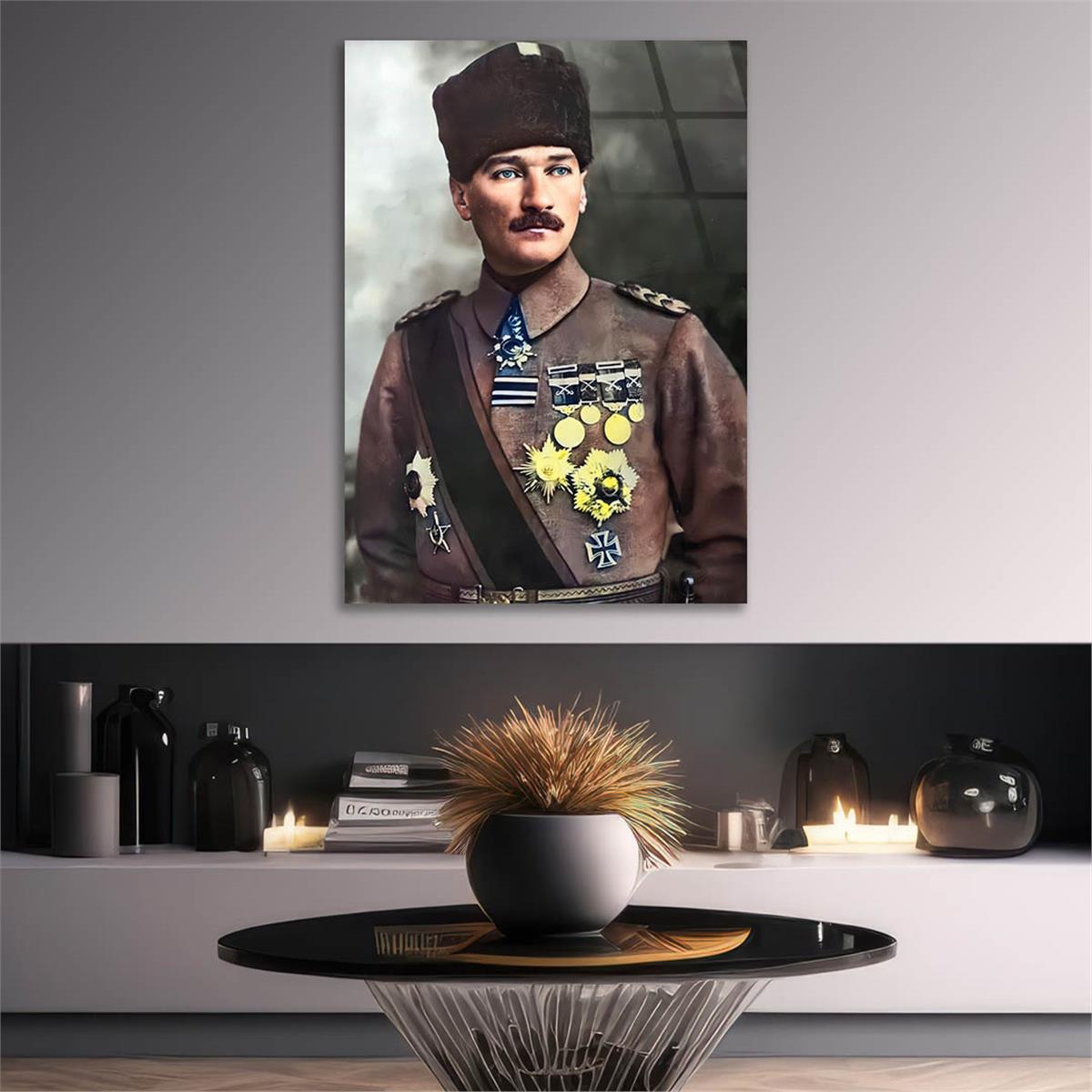 MUSTAFA KEMAL ATATÜRK Tempered Glasss Wall Art