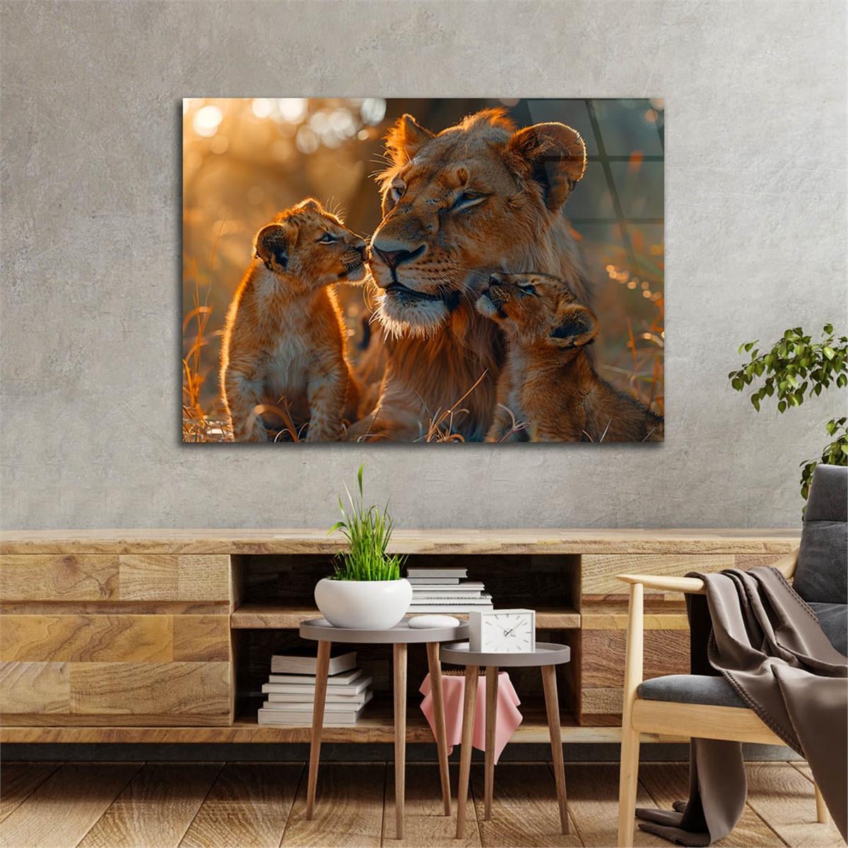 Yatay Doğa Temalı Cam Tablo 476