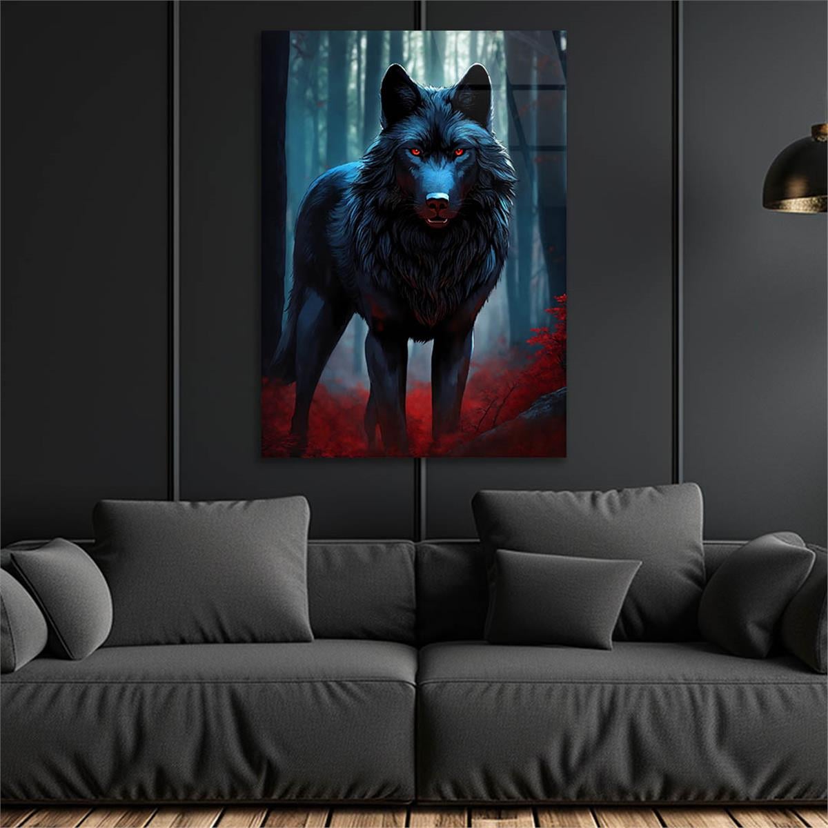 Dikey Doğa Temalı Cam Tablo 434