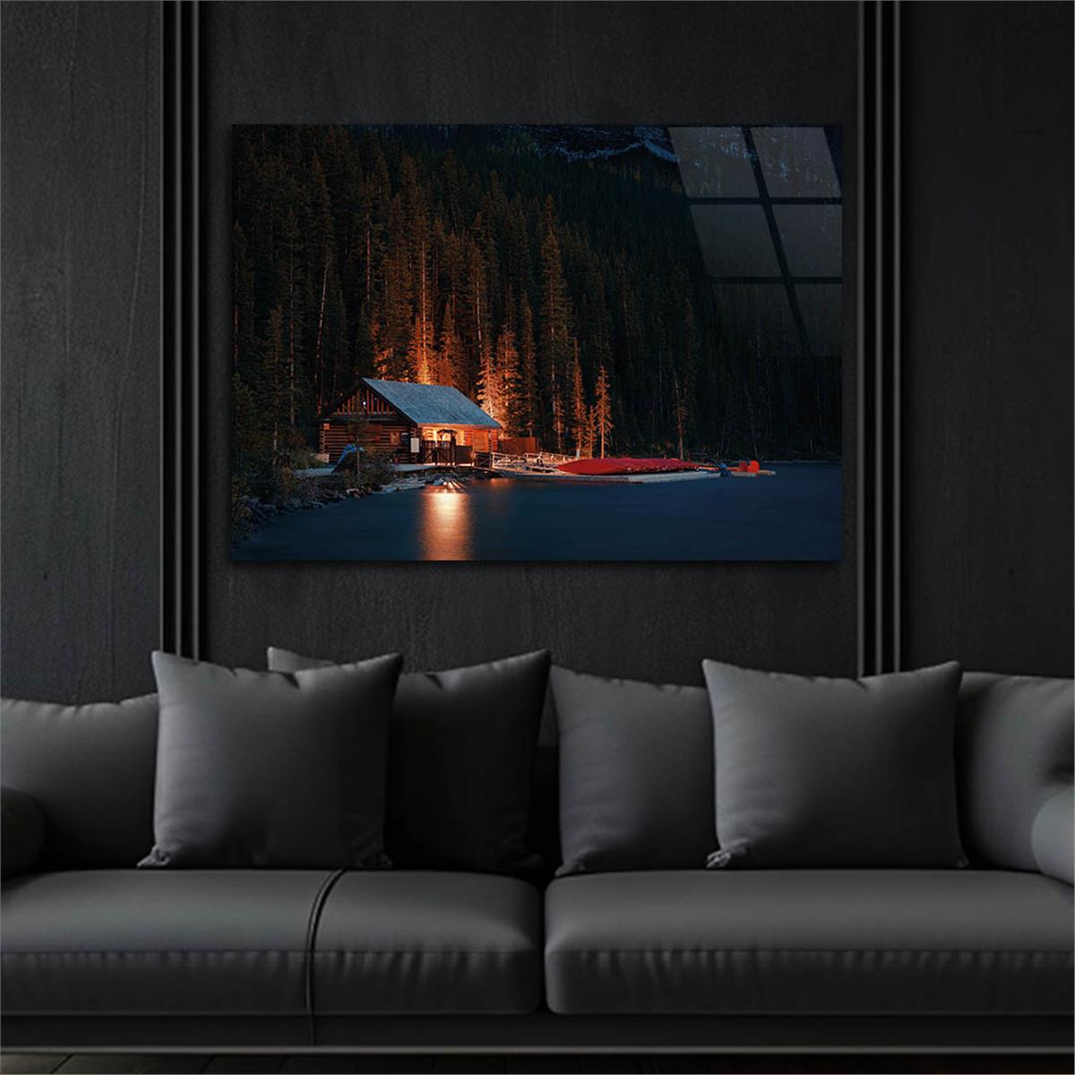 Tempered Glasss Wall Arts Natured-Themed