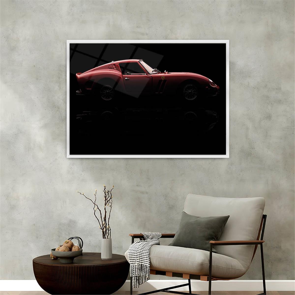 Aluminum-Framed Art-Themed Tempered Glass Wall Art 172