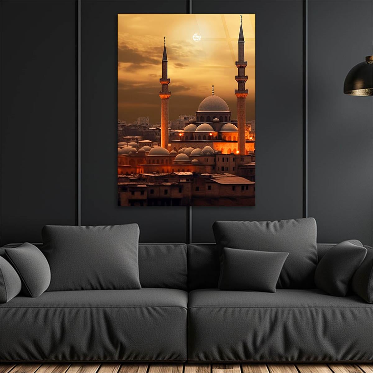 Dikey Dini Temalı Cam Tablo 289