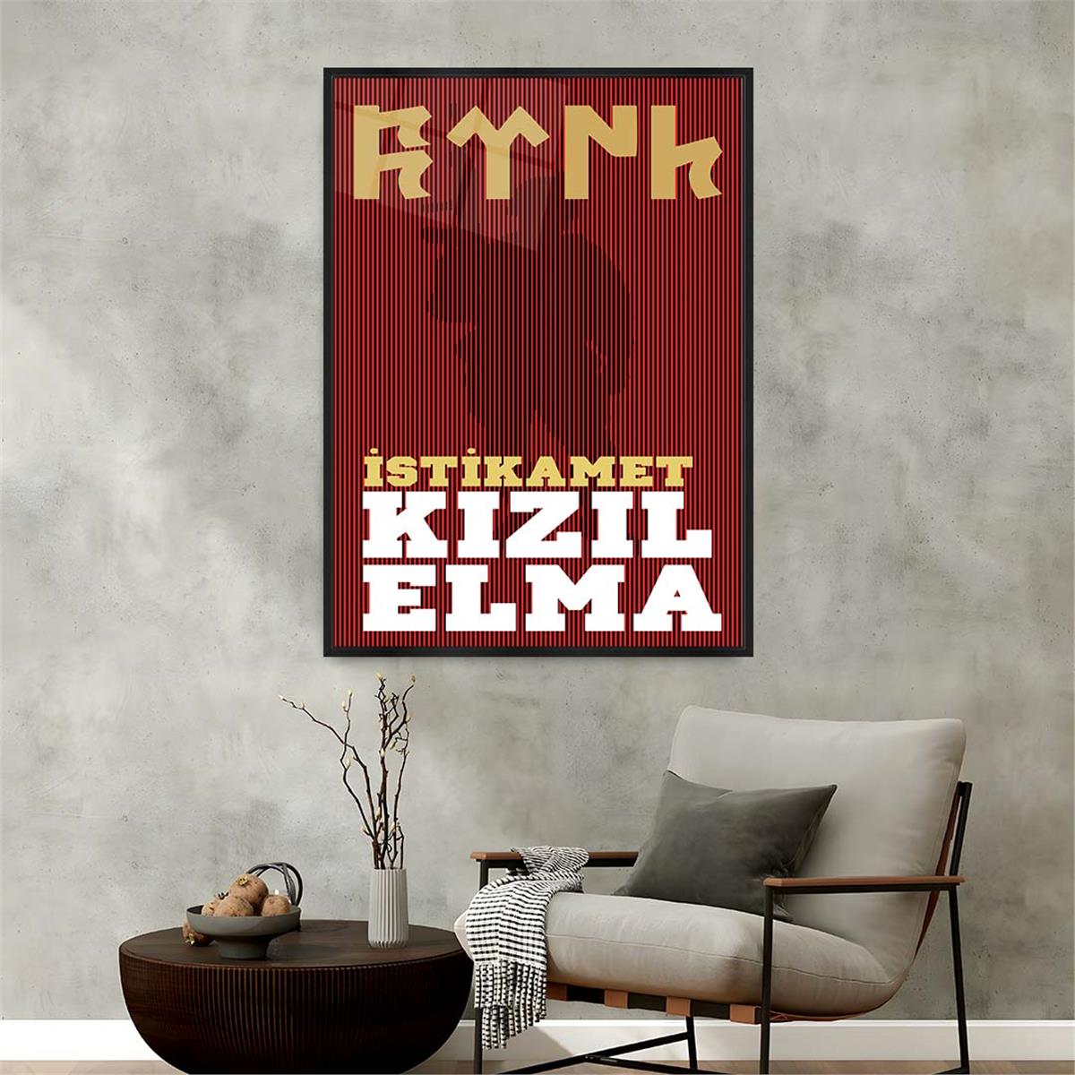 Aluminum-Framed National-Themed Tempered Glass Wall Art 030