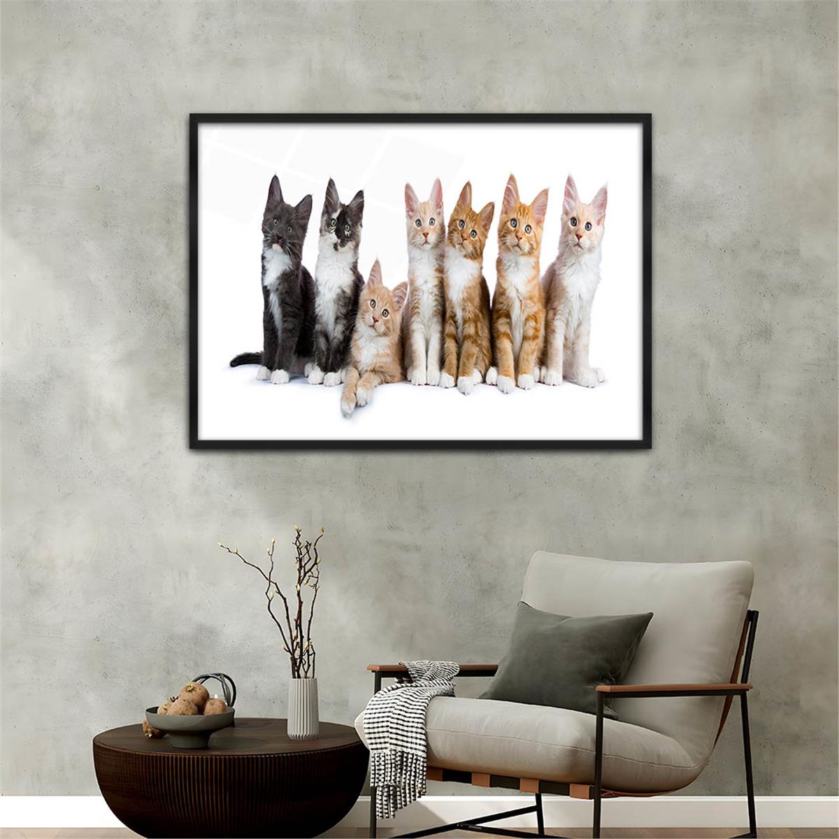 bedrucktes Glas mit Aluminiumrahmen und Natur Themen 