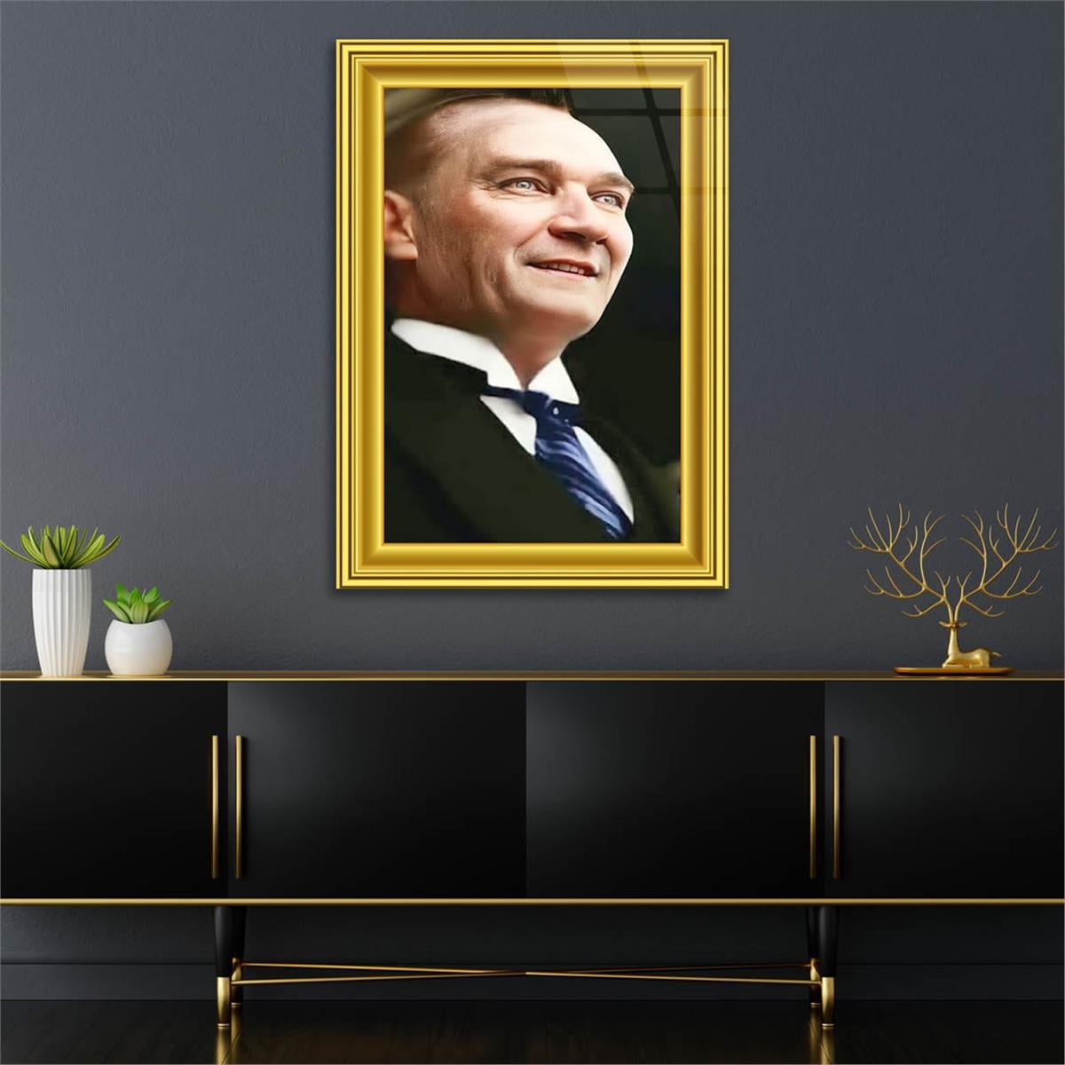 MUSTAFA KEMAL ATATÜRK Tempered Glasss Wall Art 