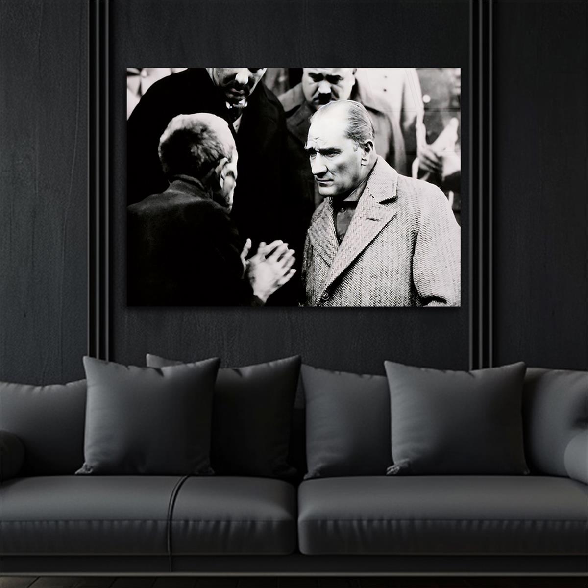 Yatay VatanTemalı Cam Tablo 113