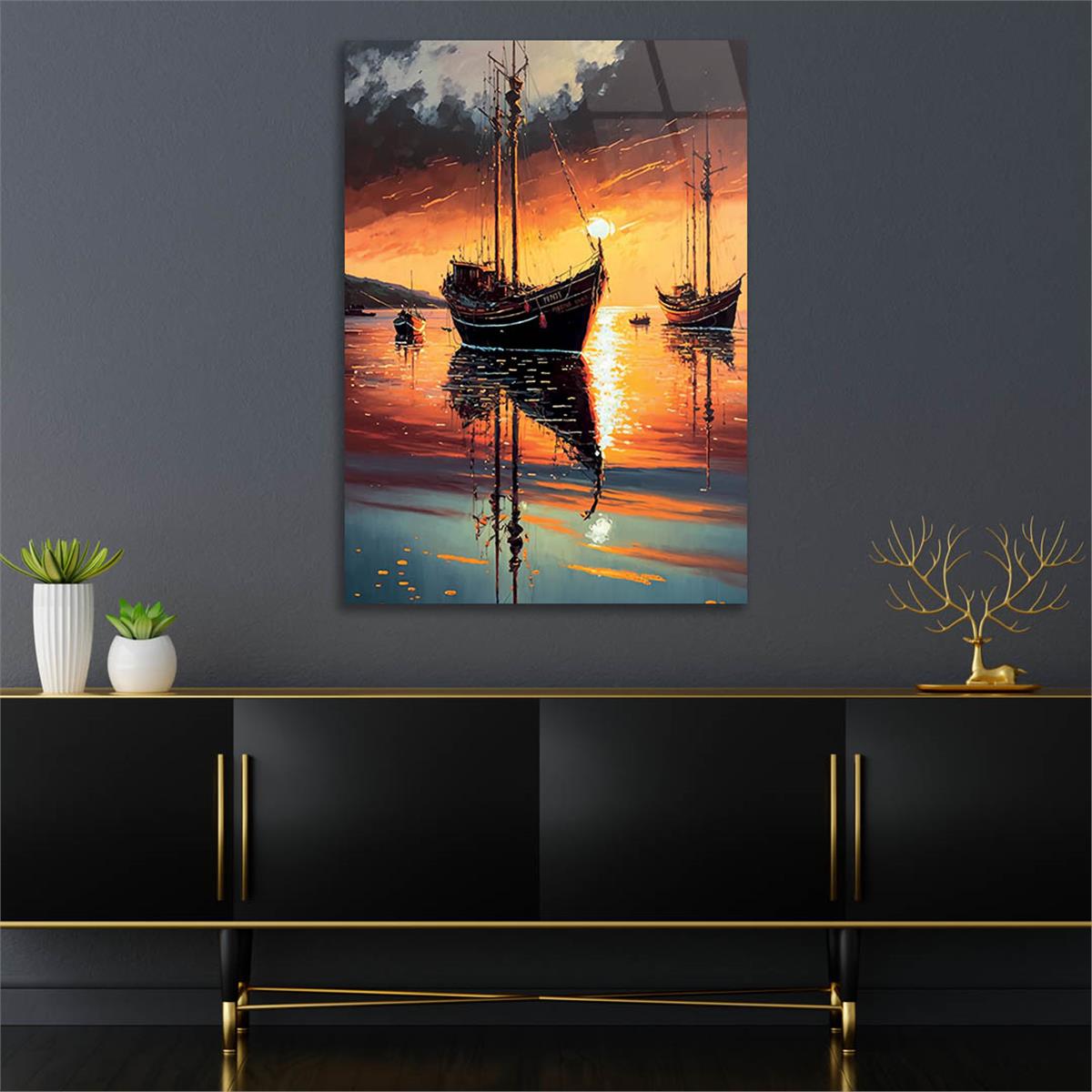 Verticale Gehard Glasschilderij Natuur Thema 199