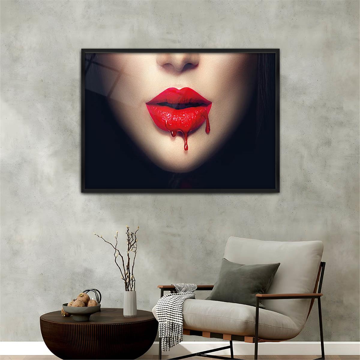 Alüminyum Çerçeveli Sanat Temalı Cam Tablo 084