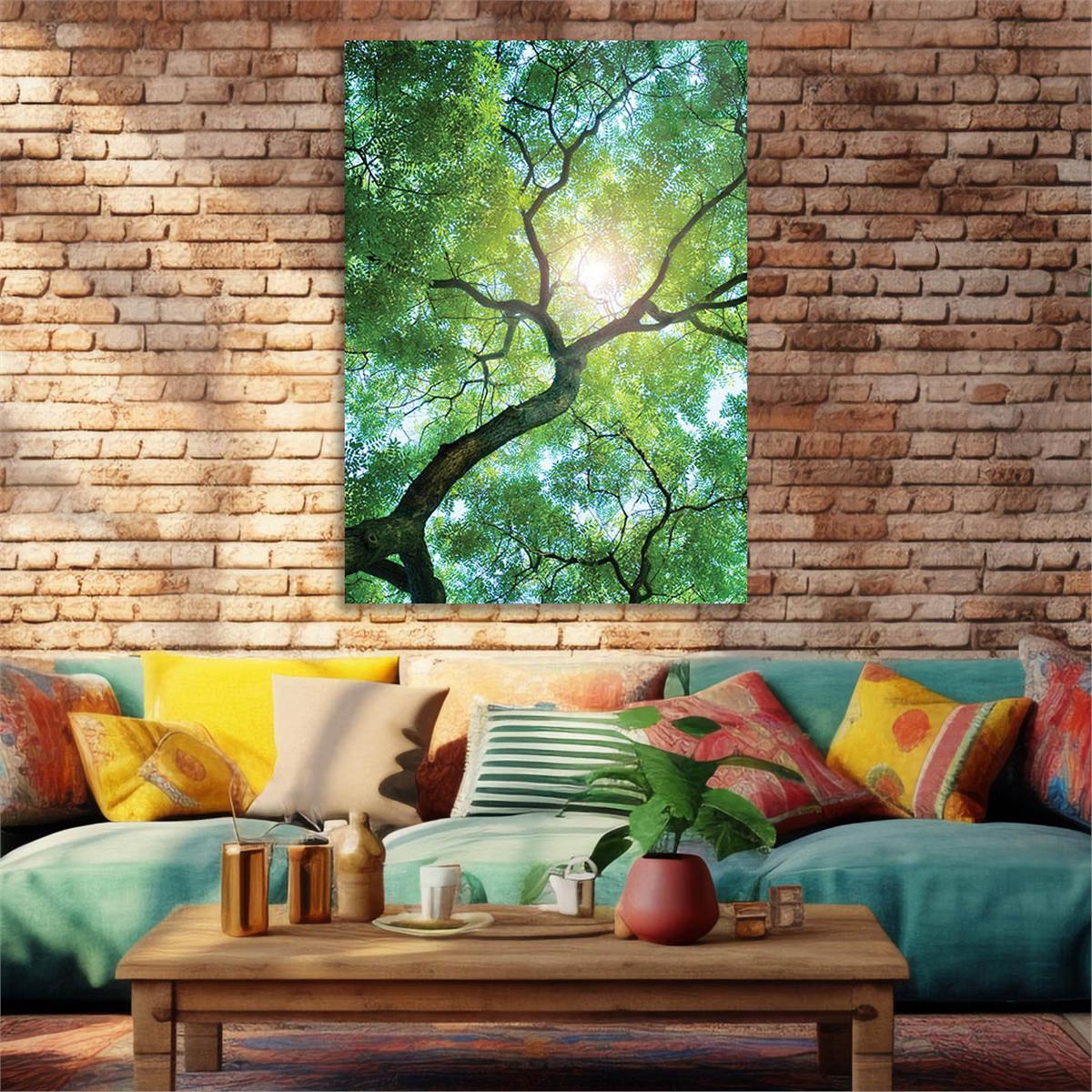 Tempered Glasss Wall Arts Natured-Themed