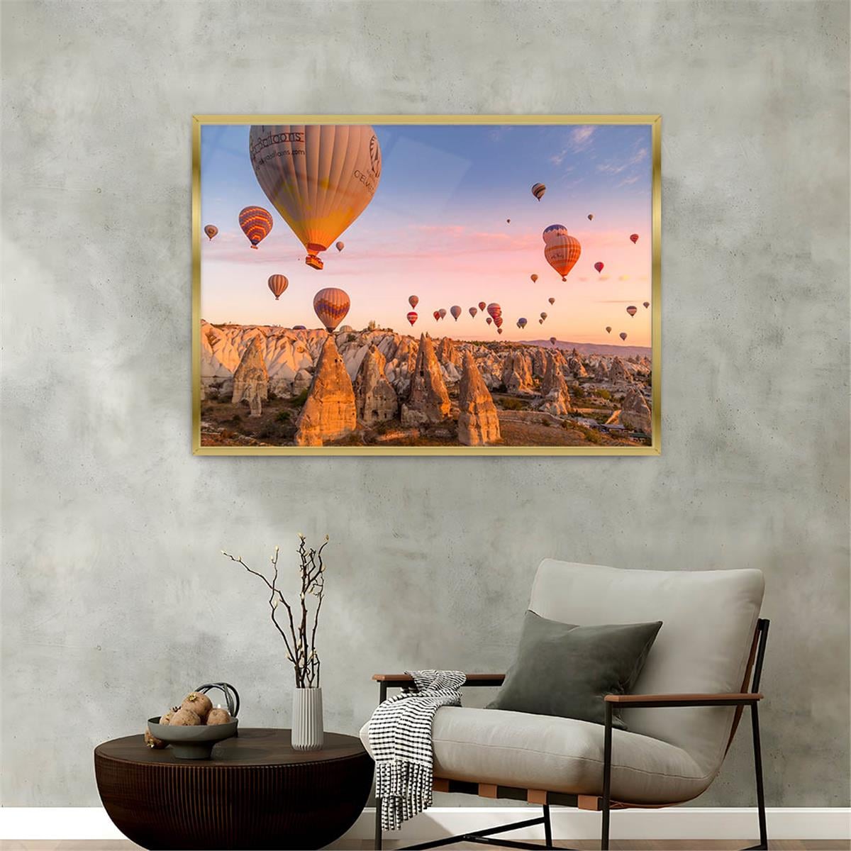 Aluminum-Framed Natured-Themed Tempered Glass Wall Art 139