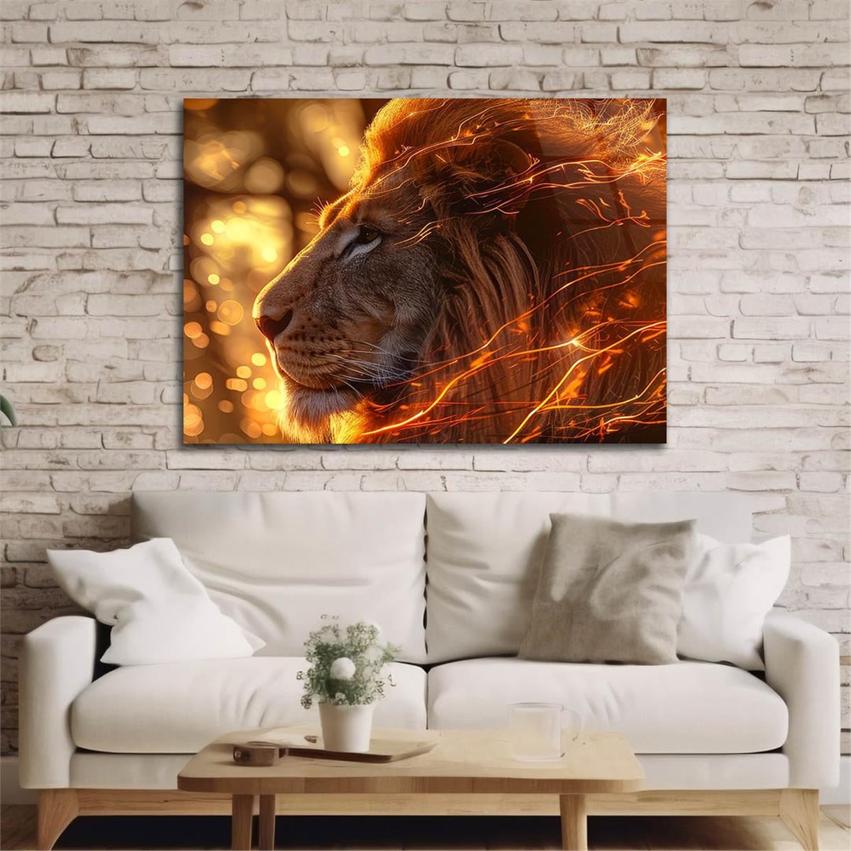 Yatay Doğa Temalı Cam Tablo 454