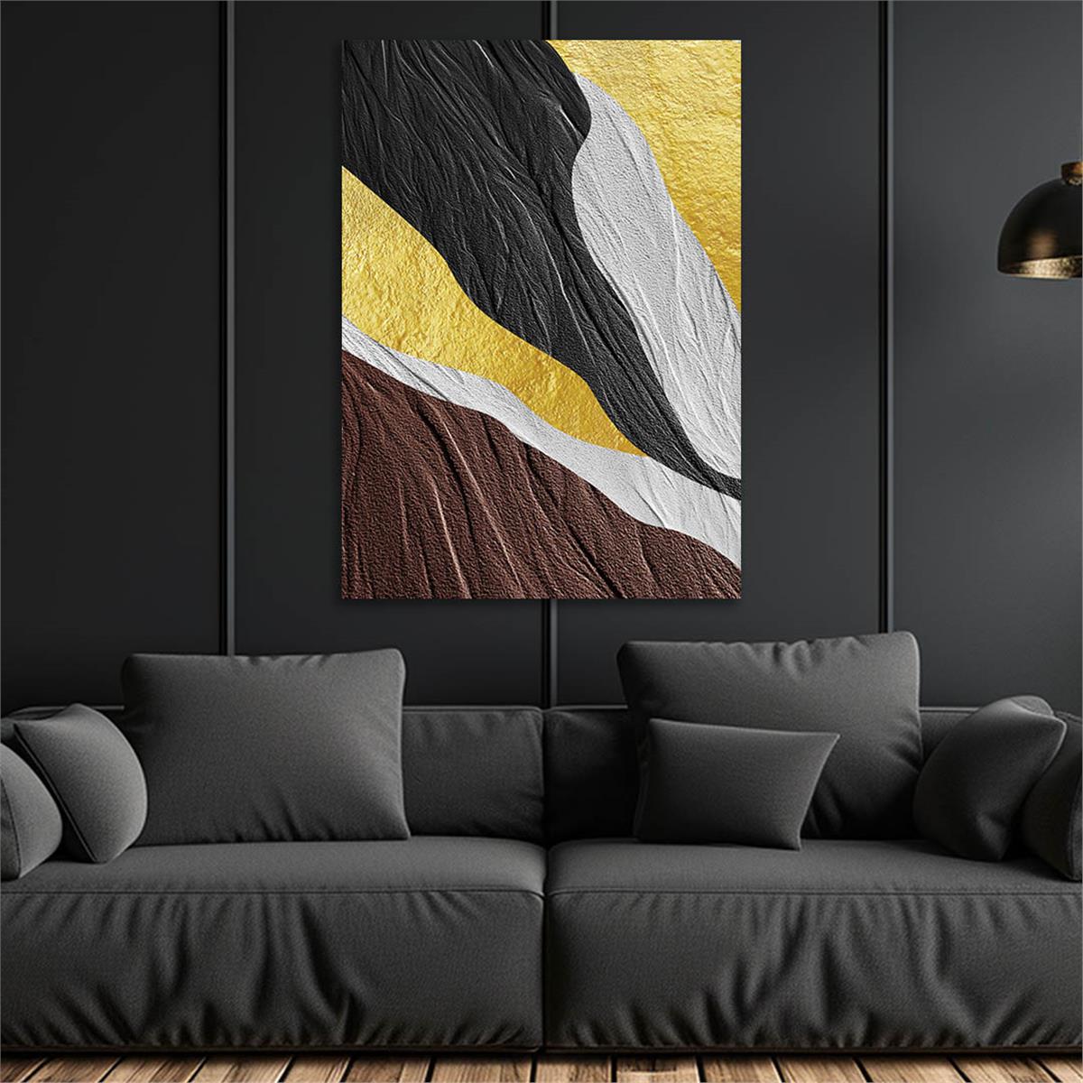 Dikey Sanat Temalı Cam Tablo 381