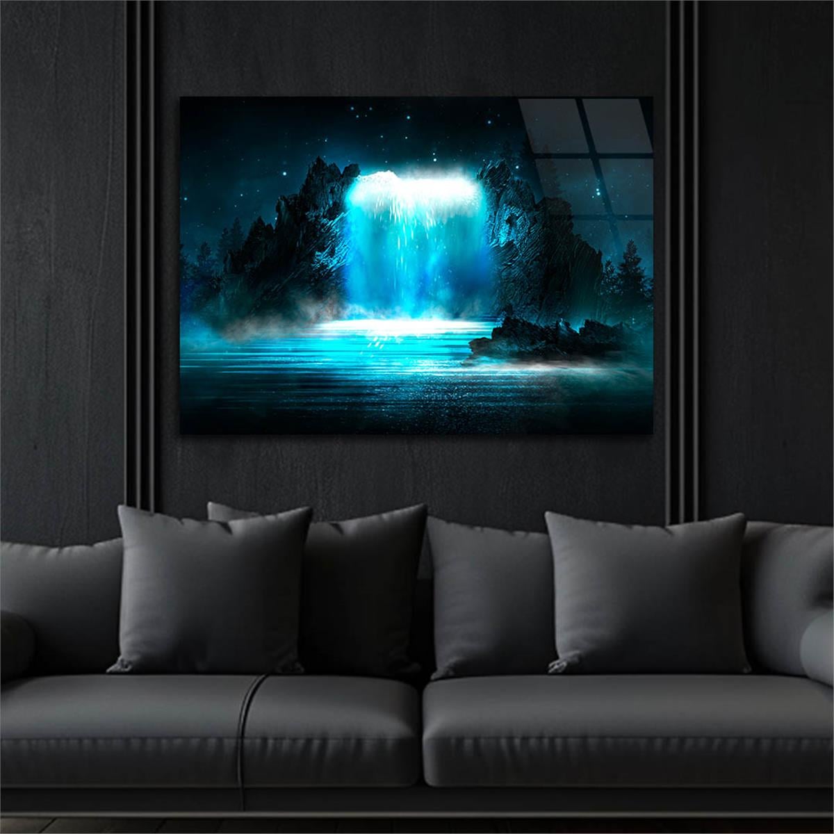 Horizontal Art-Themed Tempered Glass Wall Art 485