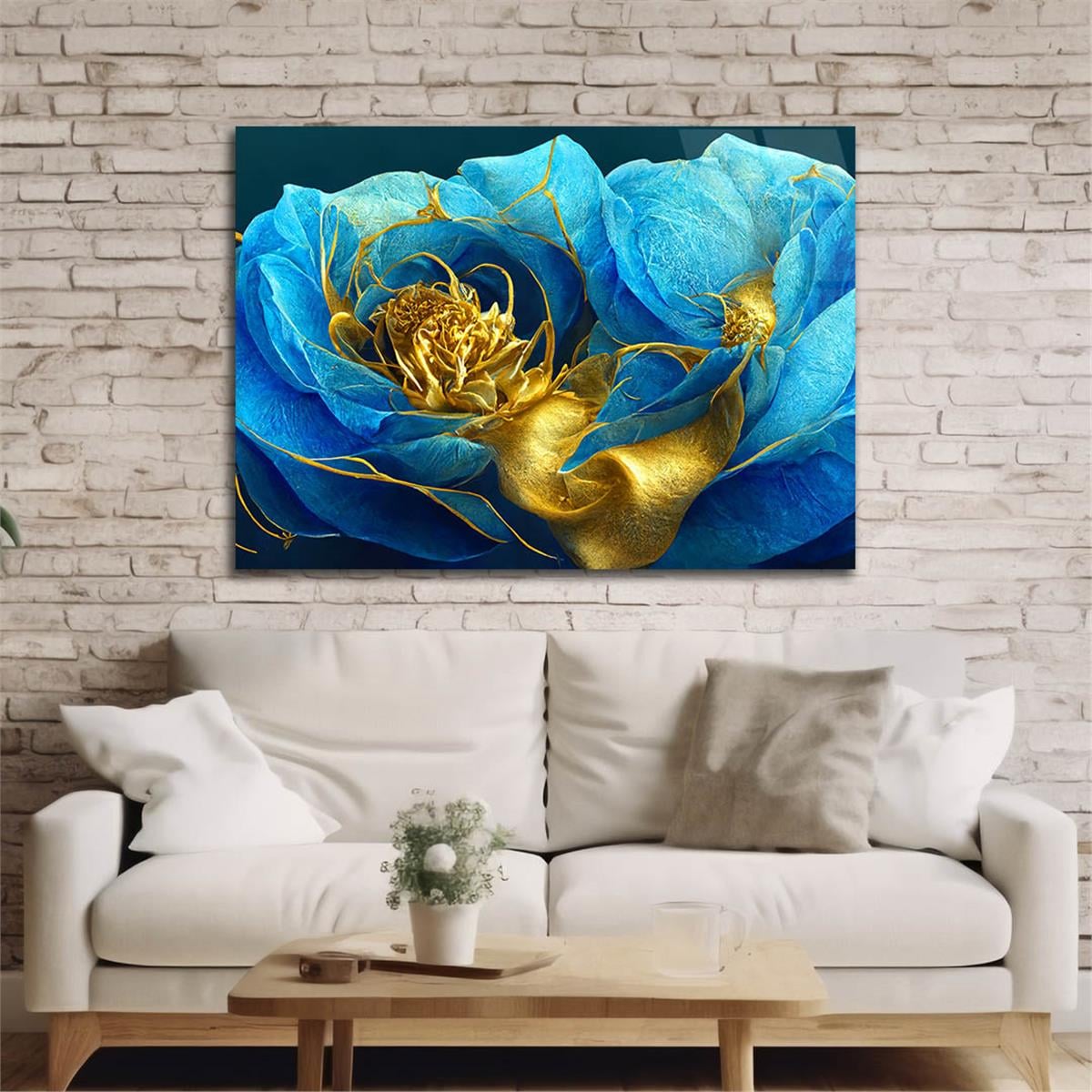 Horizontal Art-Themed Tempered Glass Wall Art 560