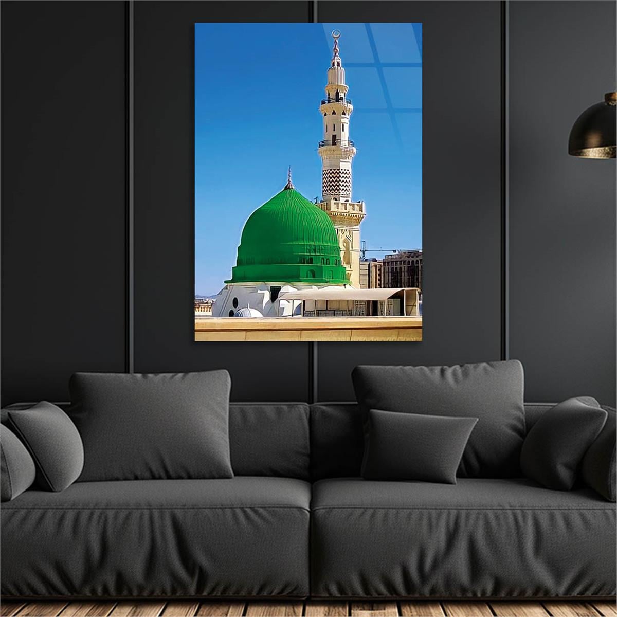the Prophets Mosque Glass Wall Art