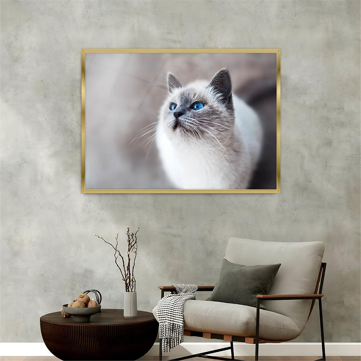 Aluminum-Framed Art-Themed Tempered Glass Wall Art 035