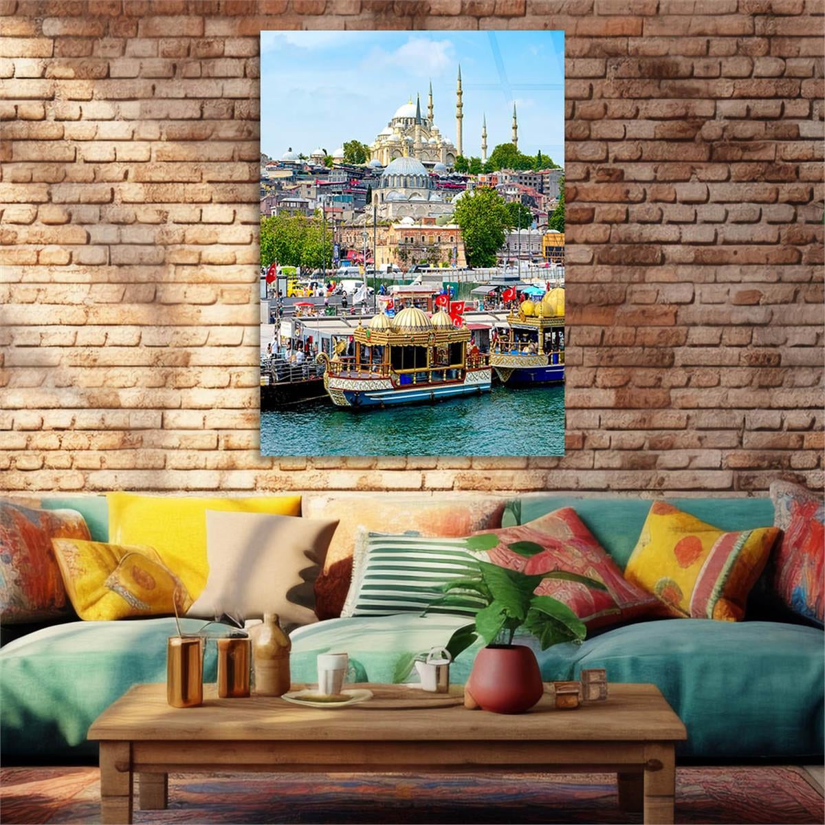 Dikey Dini Temalı Cam Tablo 267