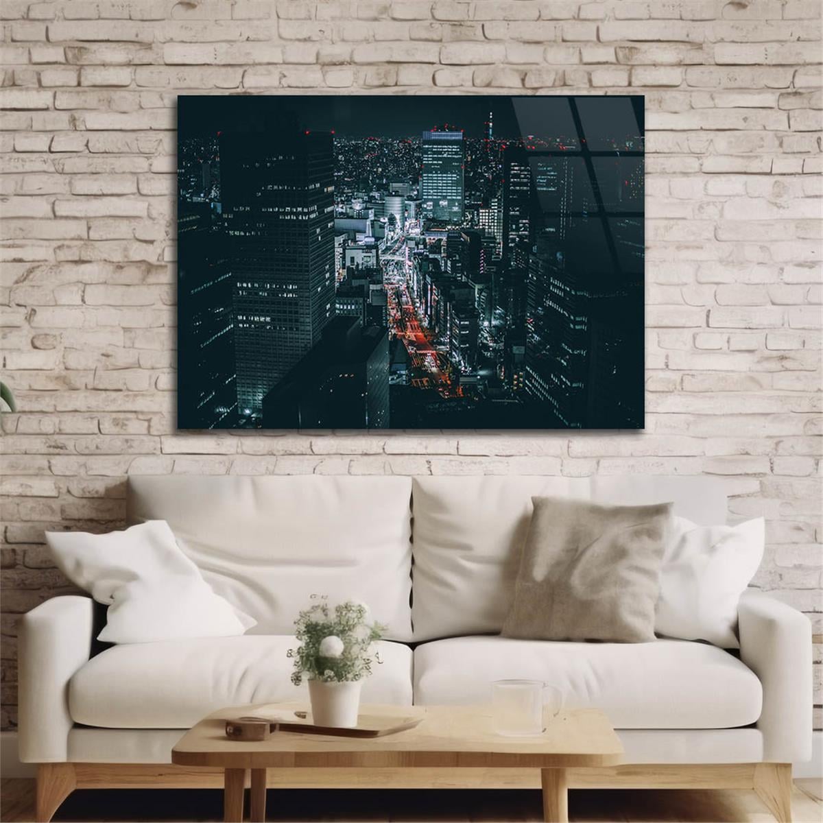 Yatay DoğaTemalı Cam Tablo 353