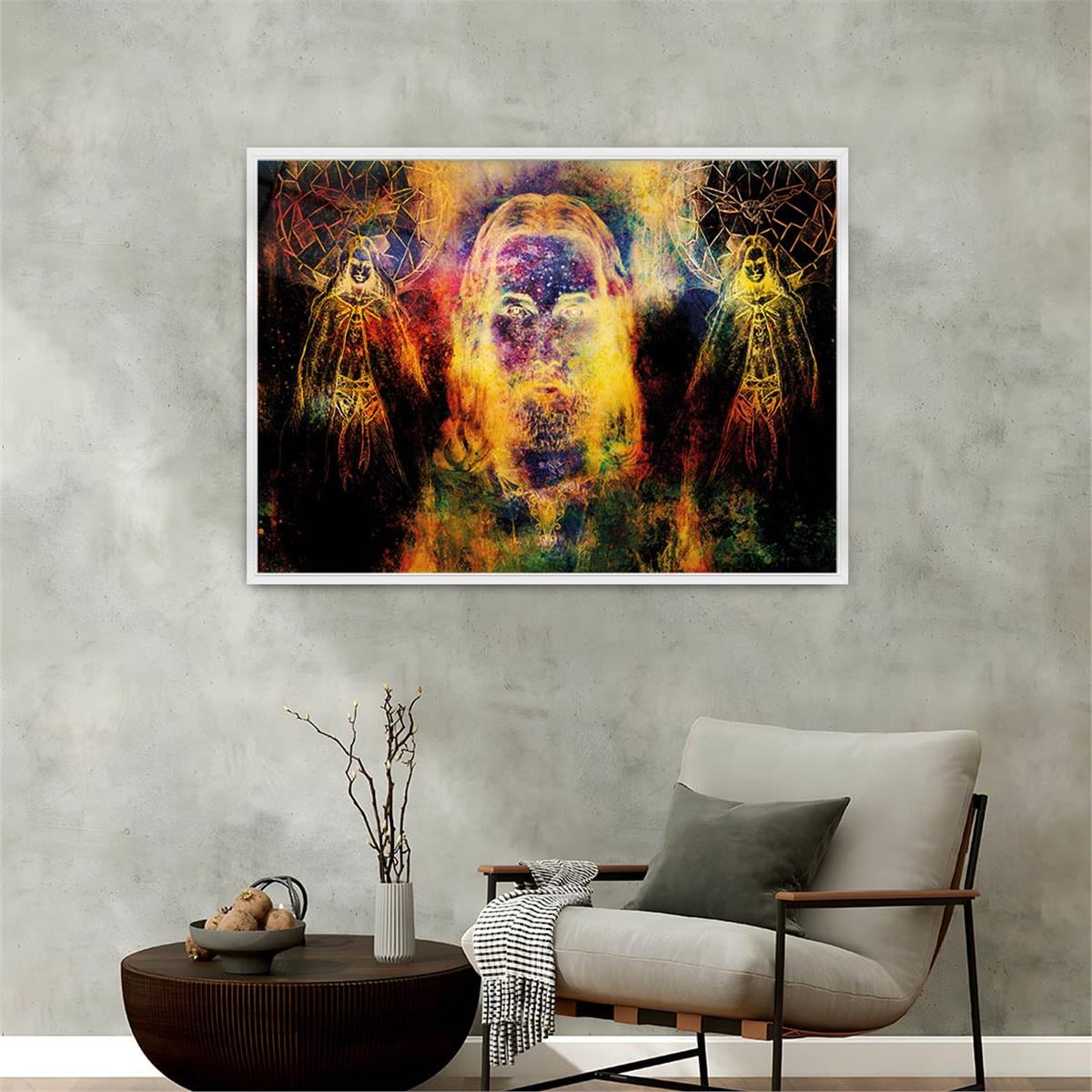 Alüminyum Çerçeveli Sanat Temalı Cam Tablo 083