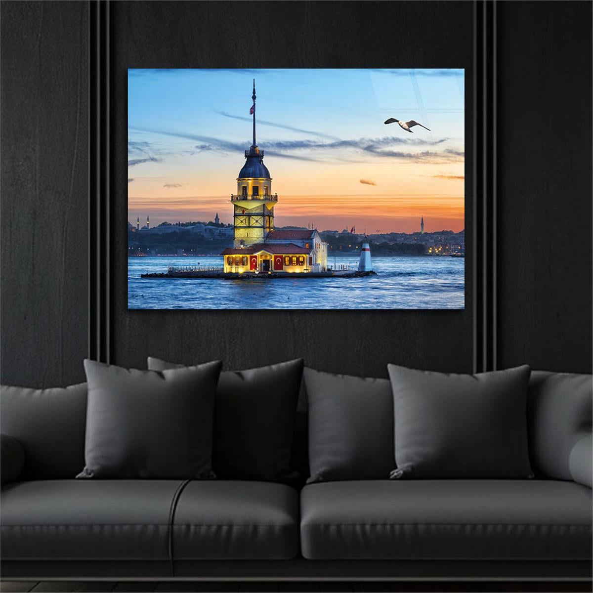 Tempered Glasss Wall Arts Natured-Themed