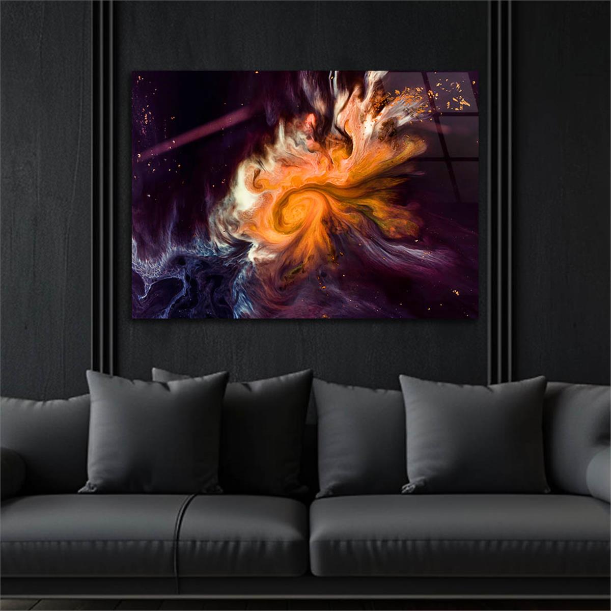 Horizontal Art-Themed Tempered Glass Wall Art 501