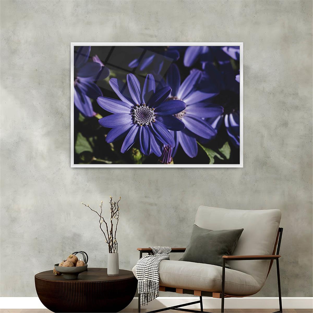 Aluminum-Framed Art-Themed Tempered Glass Wall Art 058