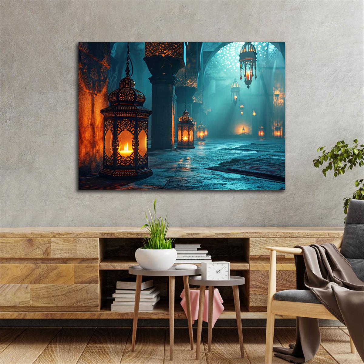 Horizontal Art-Themed Tempered Glass Wall Art 500