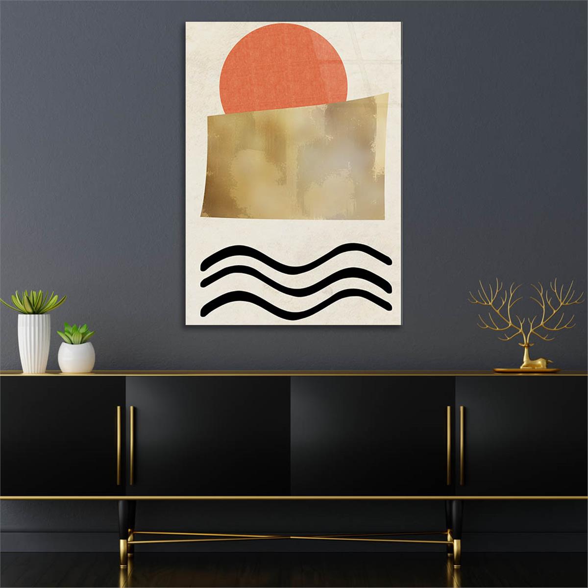 Verticale Gehard Glasschilderij Kunst Thema 275