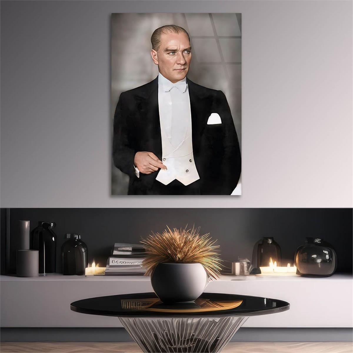 Dikey VatanTemalı Cam Tablo 219