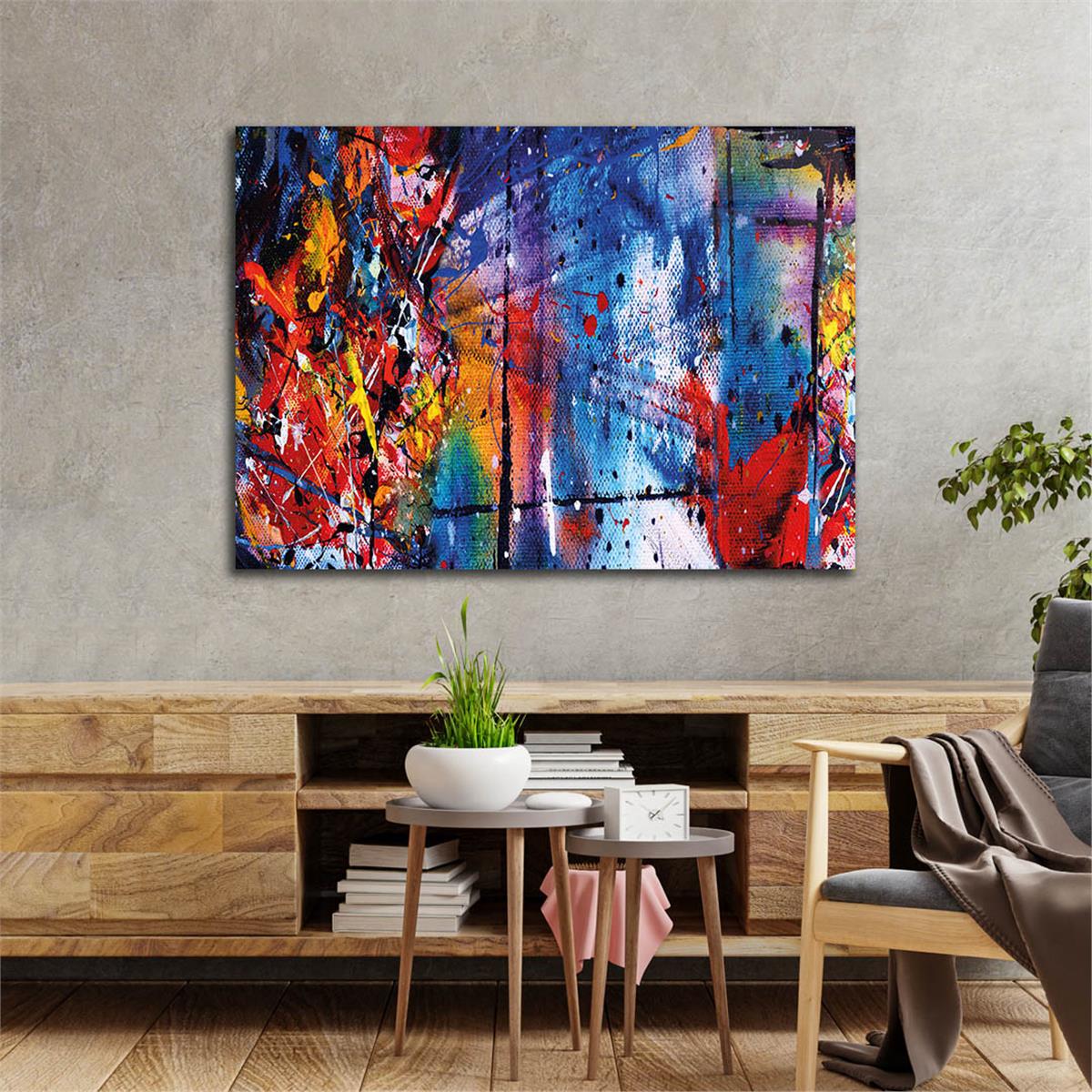 Horizontal Art-Themed Tempered Glass Wall Art 299