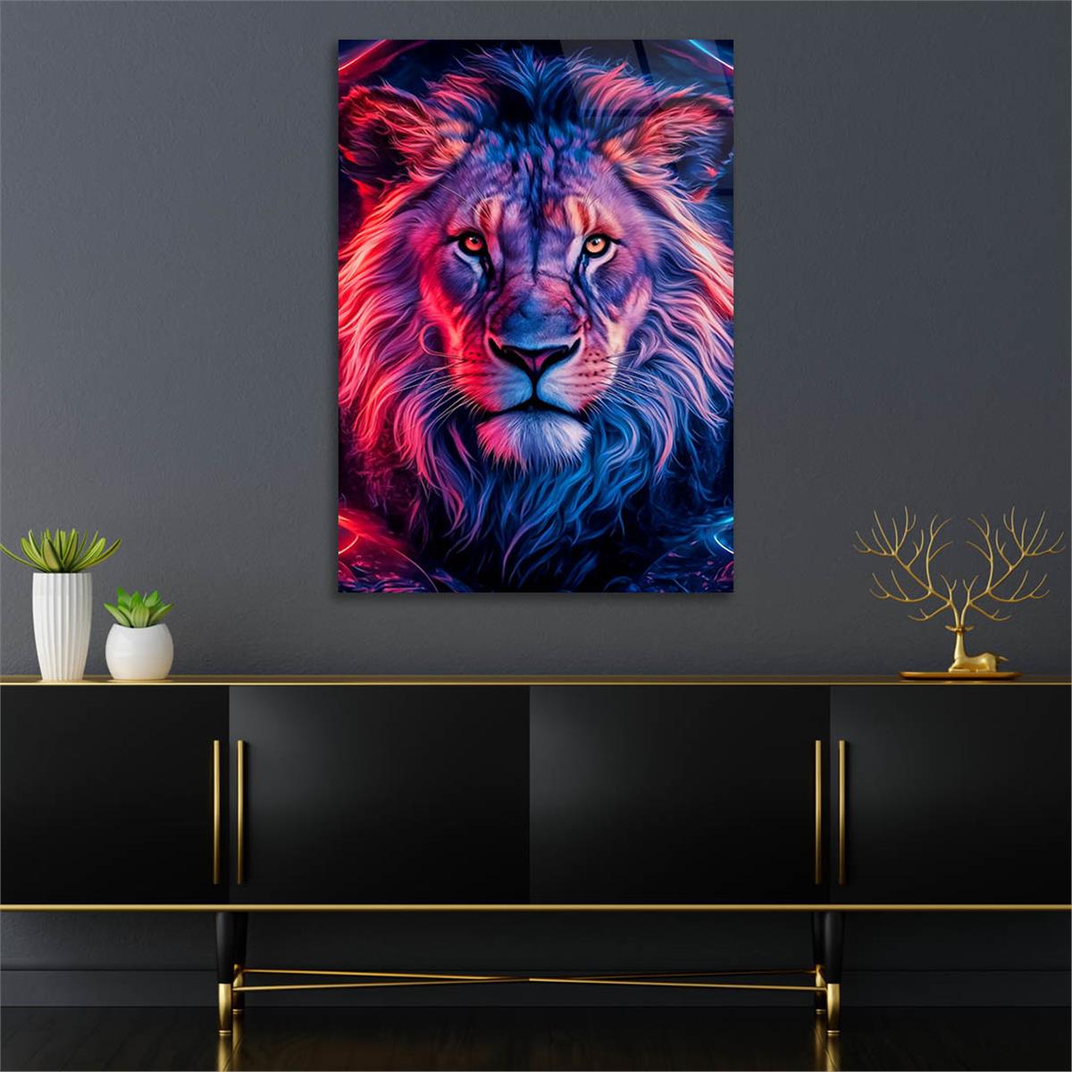 Dikey Doğa Temalı Cam Tablo 292