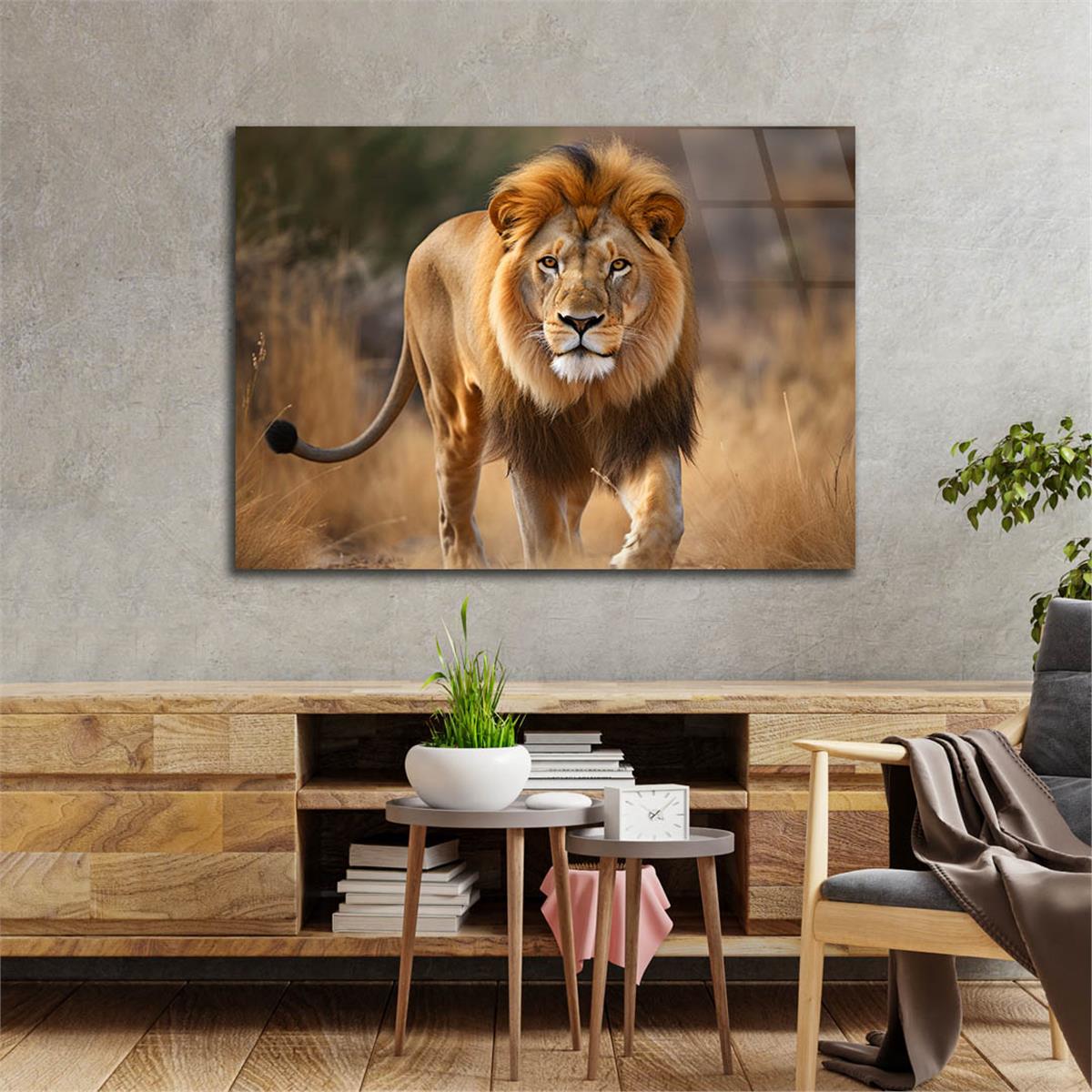 Yatay Doğa Temalı Cam Tablo 437