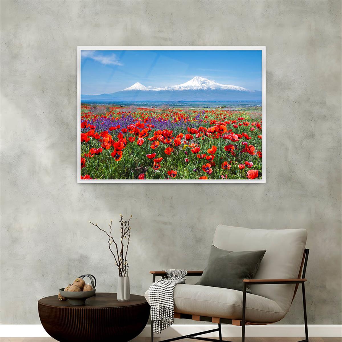 Alüminyum Çerçeveli Doğa Temalı Cam Tablo 132