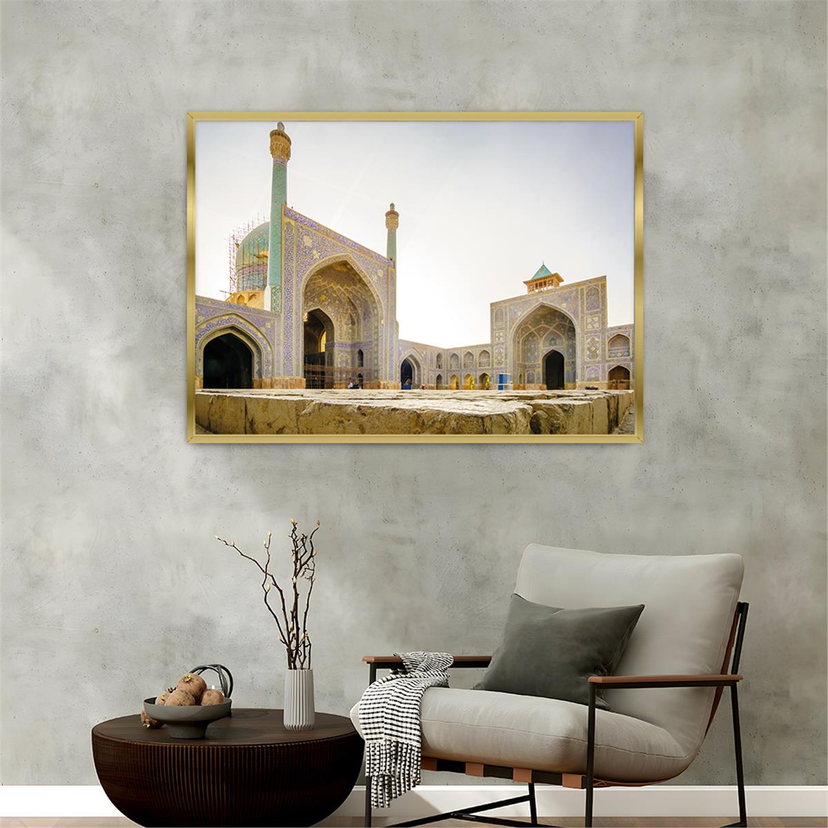 Aluminum-Framed Religious-Themed Tempered Glass Wall Art 019