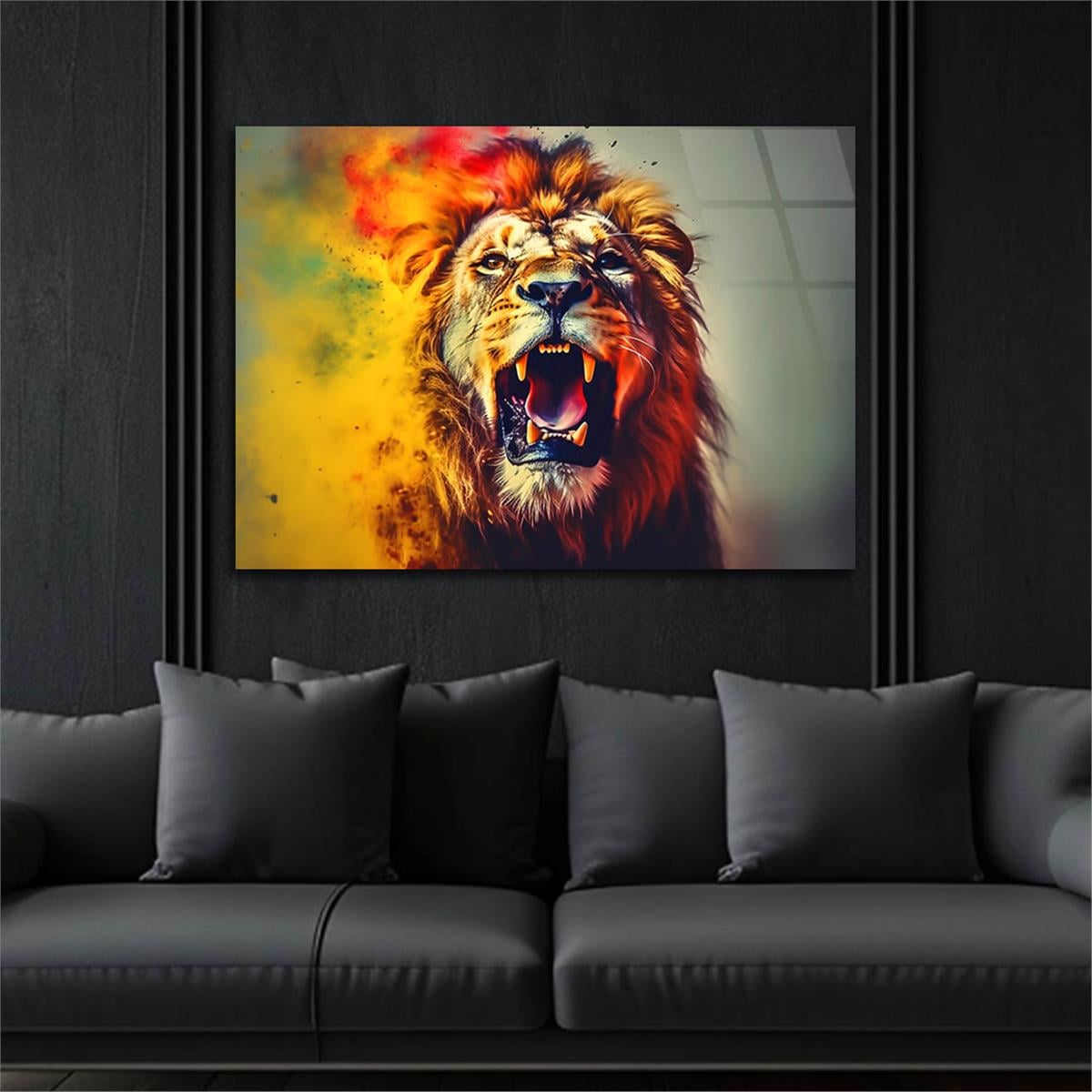 Yatay Doğa Temalı Cam Tablo 434