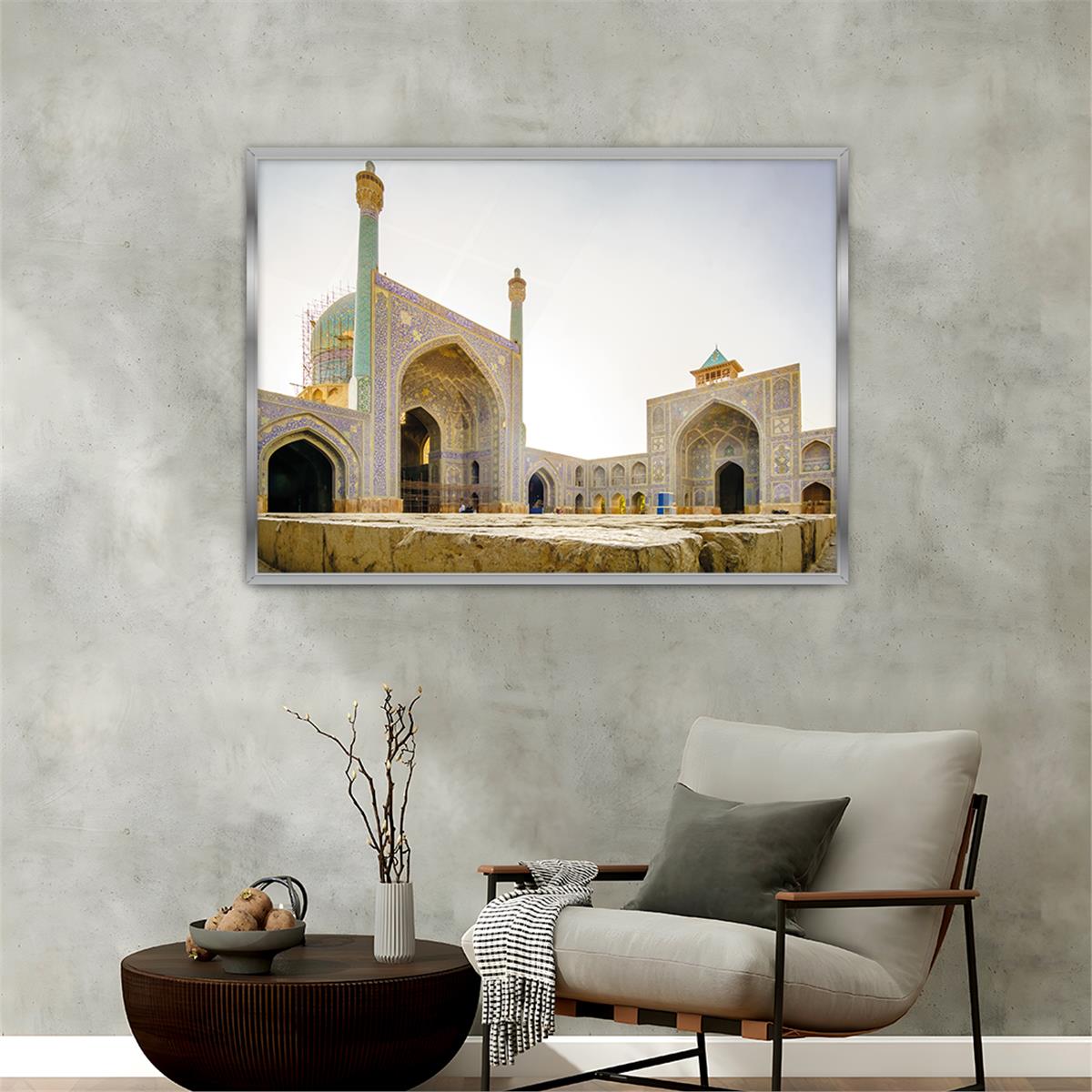 Aluminum-Framed Religious-Themed Tempered Glass Wall Art 019