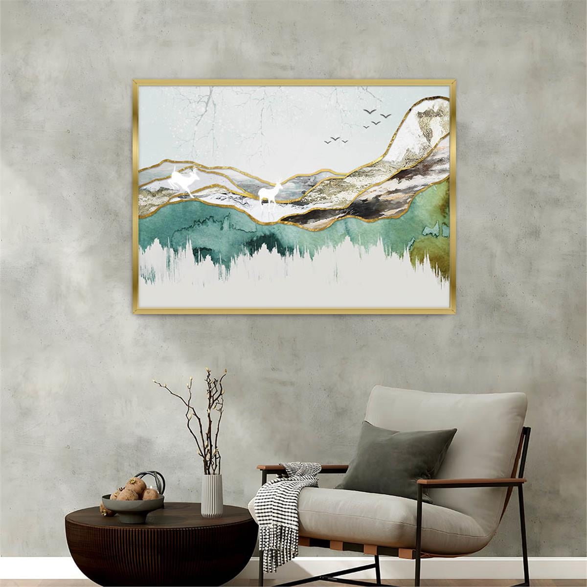 Alüminyum Çerçeveli Sanat Temalı Cam Tablo 037