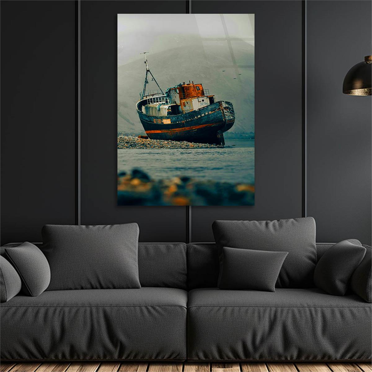 Dikey Doğa Temalı Cam Tablo 270