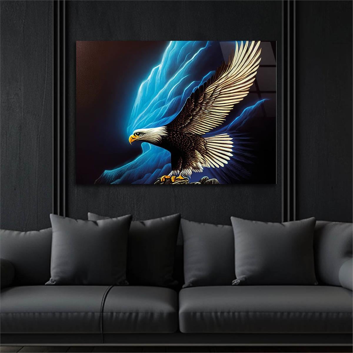 Horizontal Natured-Themed Tempered Glass Wall Art 260