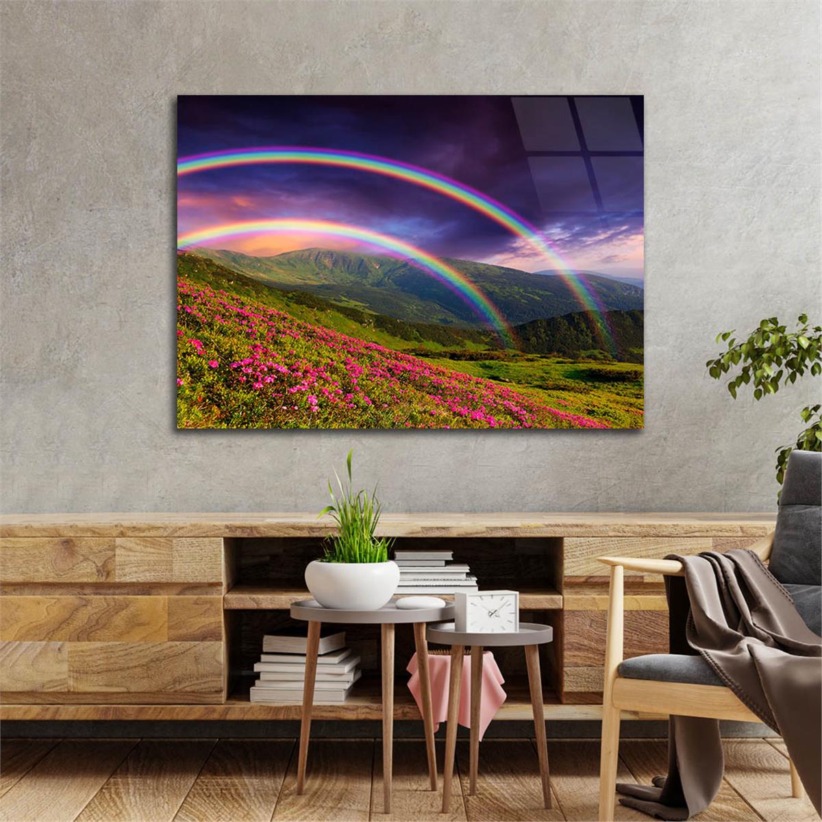 Tempered Glasss Wall Arts Natured-Themed