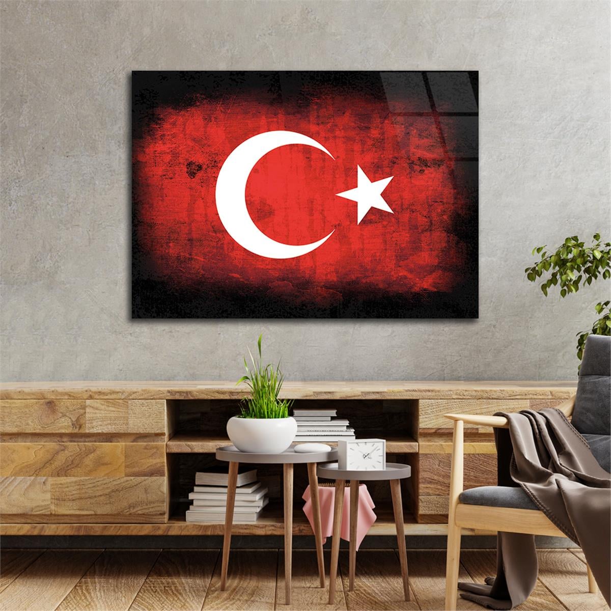 Horizontal National-Themed Tempered Glass Wall Art 78