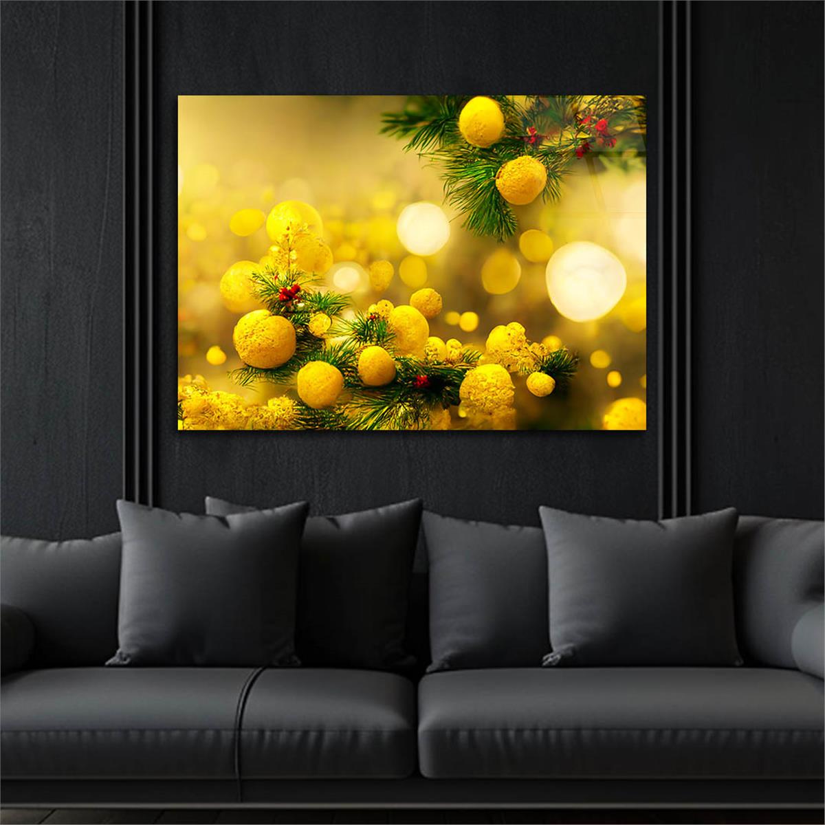 Horizontal Art-Themed Tempered Glass Wall Art 519