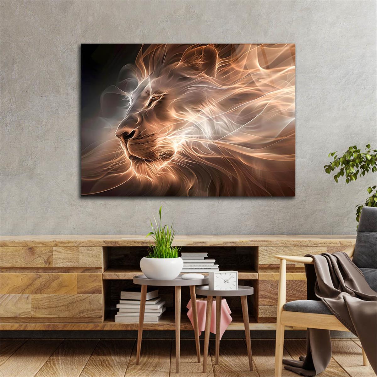 Yatay Doğa Temalı Cam Tablo 483