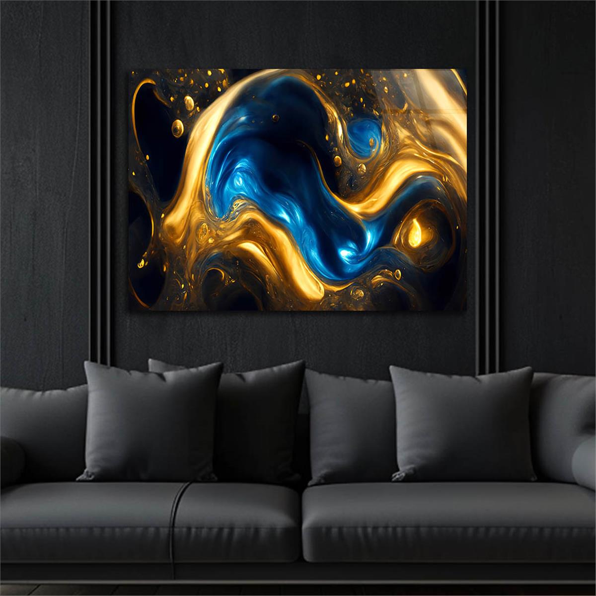 Horizontal Art-Themed Tempered Glass Wall Art 569